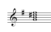 accord de musique sur une partition