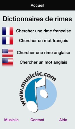 Dictionnaire de rimes pour Android et iOS