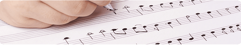 Ecrire les notes de musique