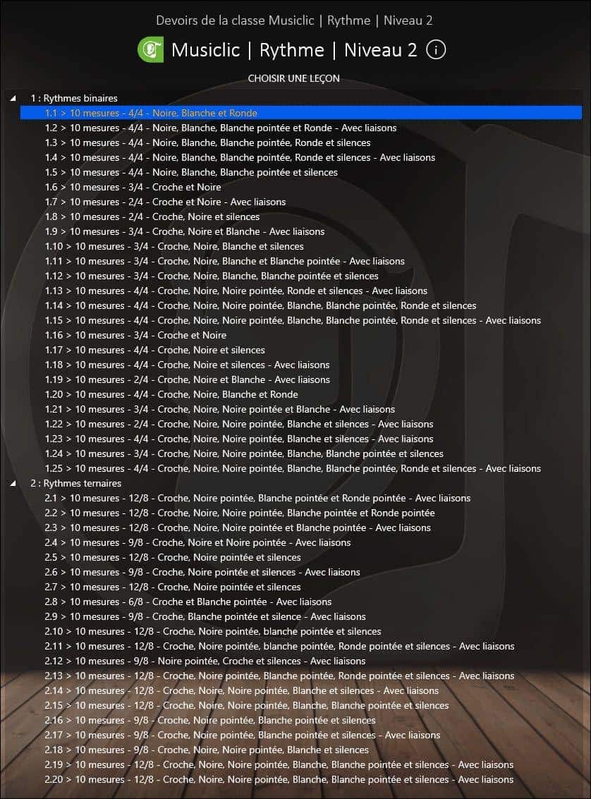 Exercices EarMaster - Classe Musiclic - Rythmes - Niveau 2 Exercices EarMaster - Classe Musiclic - Rythmes - Niveau 2