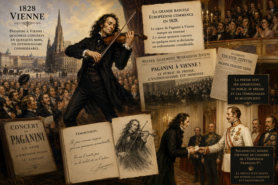 Illustration de l’enquête historique Musiclic consacrée à Niccolò Paganini