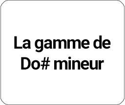 Tonalité associée à Do# mineur
