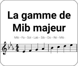 Gamme de Mib majeur Gamme de Mib majeur