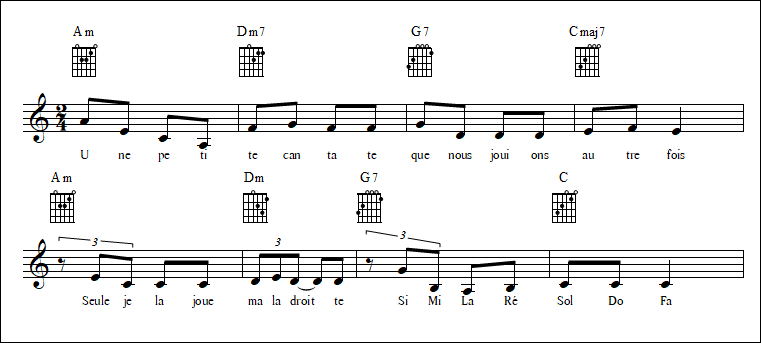 Une petite cantate - Barbara - VI II V I