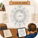 Cycle des quintes interactif