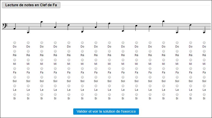 Cours de solfège en ligne - Théorie musicale, quizz et lecture de notes