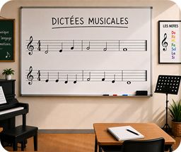 Les dictées musicales : un exercice de solfège incontournable