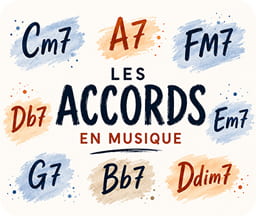 Accord de musique joué au piano