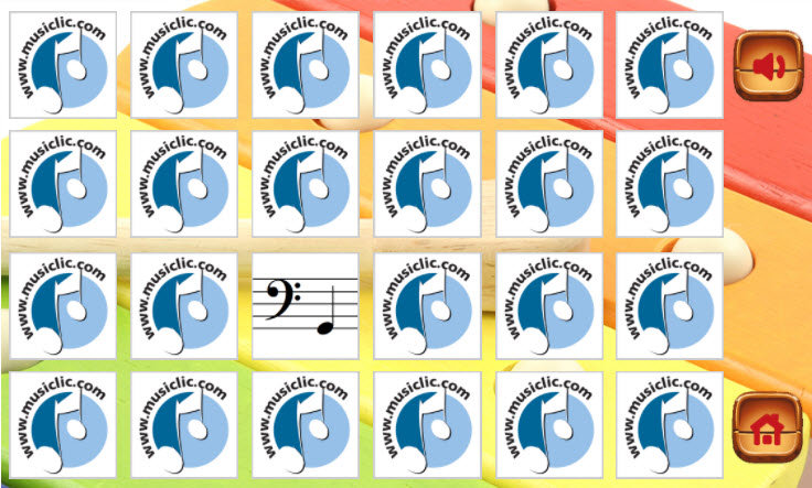 Jeu Simon musical - Dictées musicales - Cled de Fa